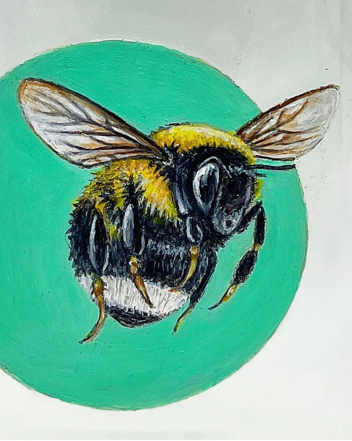 Hand painted Bumblebee bottle. 1 only