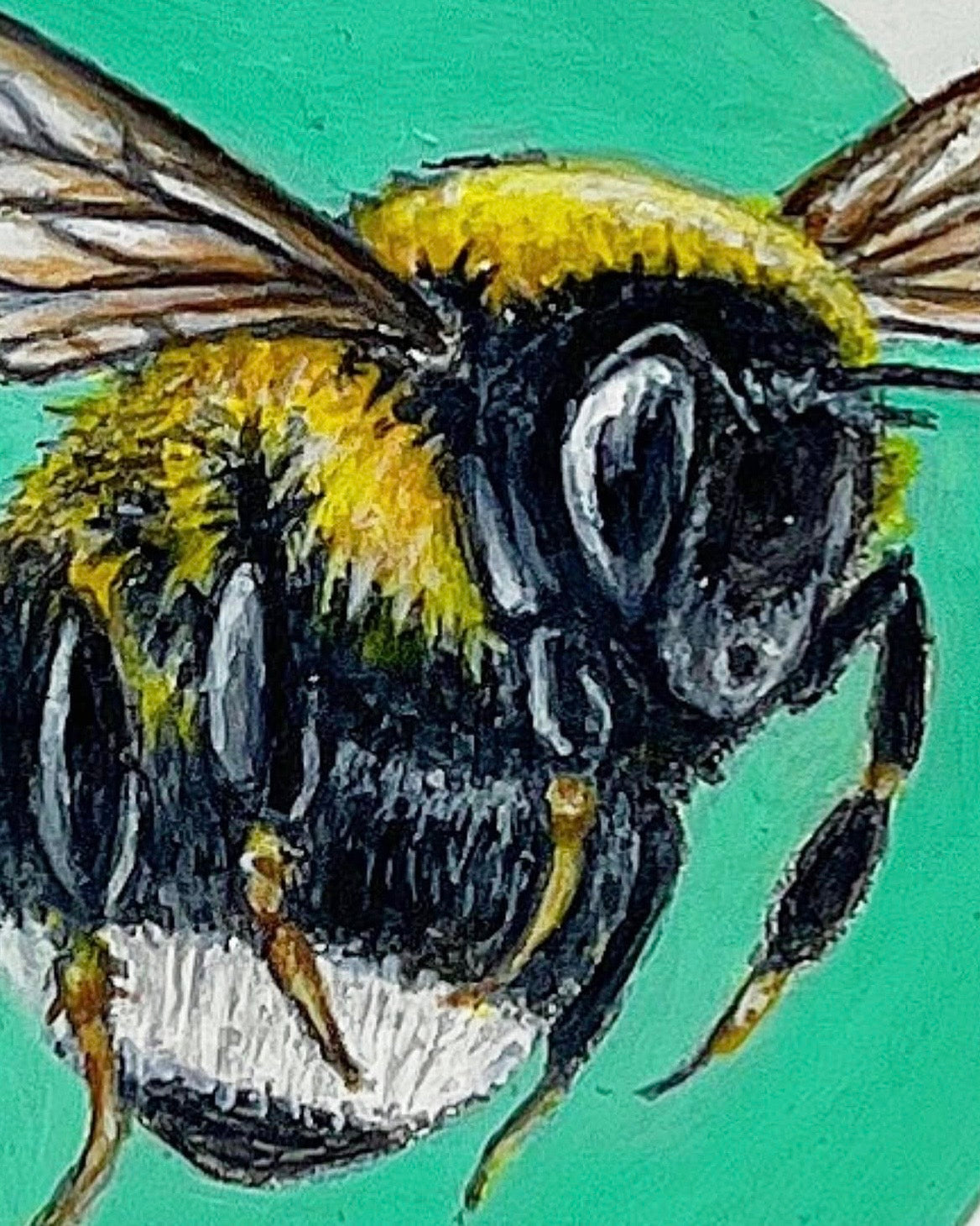 Hand painted Bumblebee bottle. 1 only